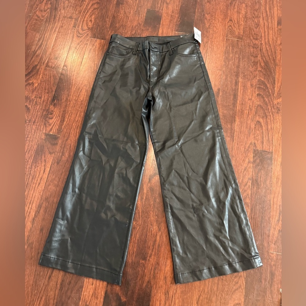 Kut From The Kloth Meg Coated High Rise Wide Leg Jeans Size 10 NWT - Picture 3 of 6